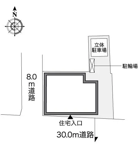 ★手数料０円★横浜市神奈川区青木町　月極駐車場（LP）